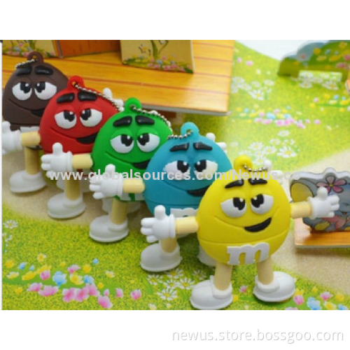 M & M USB Flash Drives 2GB-32GB Cartoon 2.0/3.0 Pen Drive